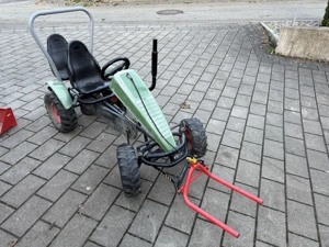 Berg Gokart, Schaufel, Schneepflug, Anhönger, Silogabel Zusatzsitz Bild 1