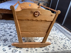 Holzwiege, Kinderwiege Bild 2