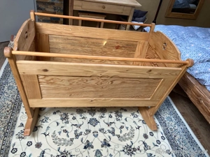 Holzwiege, Kinderwiege Bild 3