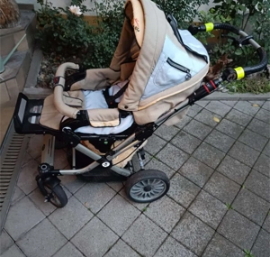 Hartan Kinderwagen inkl. Lammfellsack, Muffs, Regenabdeckung, uvm