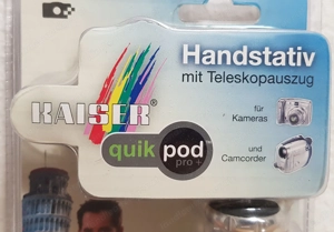 Kaiser Handstativ quick pod pro+, Fototechnik 6048, mit Aluminium Teleskop Auszug für originelle Auf Bild 2