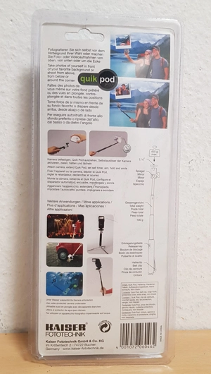 Kaiser Handstativ quick pod pro+, Fototechnik 6048, mit Aluminium Teleskop Auszug für originelle Auf Bild 3