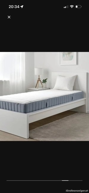 VALEV G Matratze Ikea , fest  hellblau, 90x200 cm Bild 3