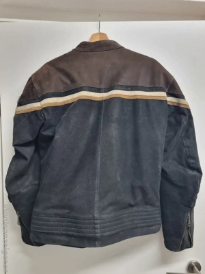 Spider Echtleder Männer Motorradjacke, Gr. L Bild 2