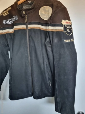 Spider Echtleder Männer Motorradjacke, Gr. L Bild 3