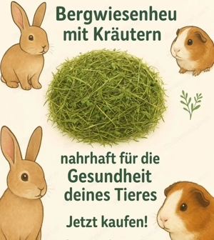 Bergwiesen- Heu Hasen Meerschweinchen 
