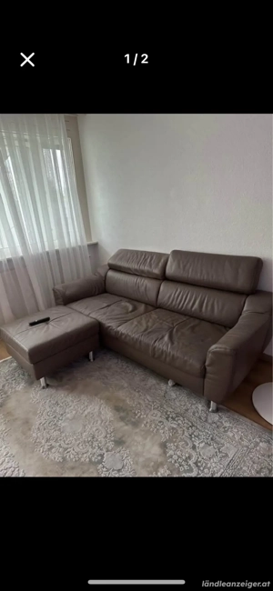 Sofagarnitür aus Echtleider Bild 5