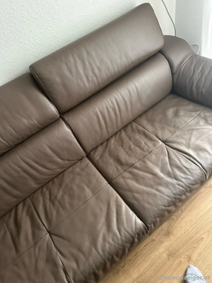 Sofagarnitür aus Echtleider Bild 4