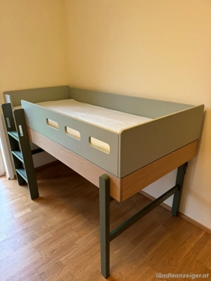 POPSICLE Halbhohes Bett mit gerader Leiter, 90x200 cm Bild 4