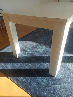 Weißer großer ausziehbarer Tisch Bild 2