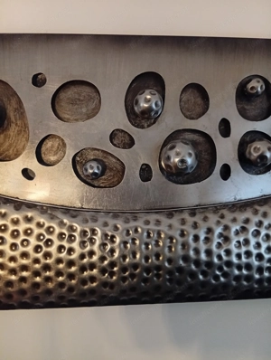 Metallbild, exkl. Design. Hammerschlag. 2 Monate alt, 3 D Relief  Bild 2