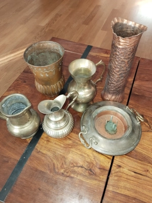 Kupfer Messing Vase Krug