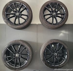 4x Borbet Alufelgen W8 X 18 Zoll Black Glossy 