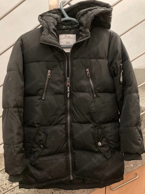 Schwarzer Mädchen-Winterparka  Bild 2