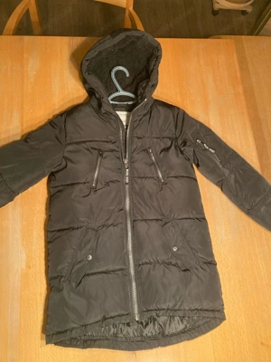 Schwarzer Mädchen-Winterparka  Bild 3