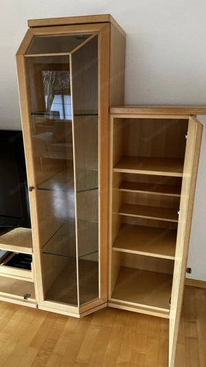 Wohnwand Vollholz  Bild 2