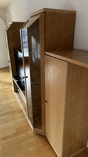 Wohnwand Vollholz  Bild 3