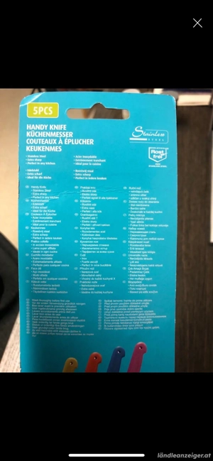5 Küchenmesser aus Edelstahl Bild 2