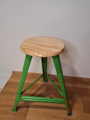 Industrie Bauhaus Hocker Schemel ROWAC Art Deco