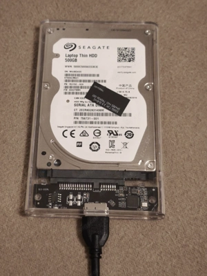 Externe slim Festplatte 2,5  500GB Seagate Bild 3