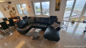 Wohnlandschaft in Echtleder Bild 2