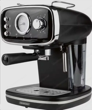 Zu verkaufen Espressomaschine inkl. Abschlagbehälter und Milchkännchen aus Edelstahl.  Bild 2