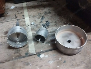 Bohrkronen 150mm, 100mm sowie 68mm