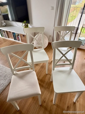IKEA Stühle Ingolf Weiss Esszimmer Bild 2