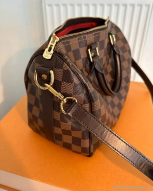 Louis Vuitton Speedy 25 Bandouli re   Damier Ebene Canvas (2017) Bild 2