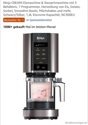 Ninja creami 1x benutzt