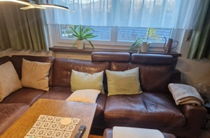 Ledercouch mit Gebrauchsspuren aber qualitativ sehr hochwertig