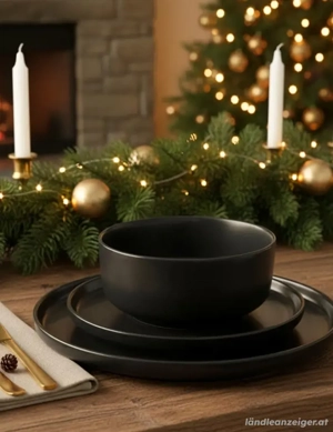 Steingut Geschirr Set Bild 2