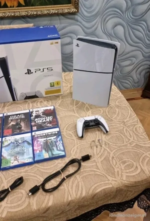 Sony PlayStation 5 Slim Disc 1TB ! 22 Monate GARANTIE ! 6 Spiele ! NEU ! OVP ! die rechnung ist auch Bild 4
