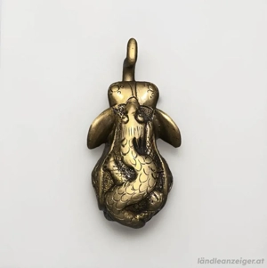 Messing Elefant 750g Handgefertigt Figur Mit Drache Deko Sammler Asiatisch Kunst Bild 3