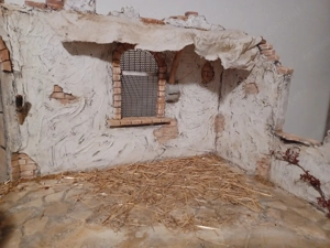 Krippe als Eck-Krippe, handgearbeitet Bild 2