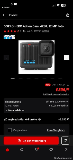 gopro hero mit garantie  Bild 2