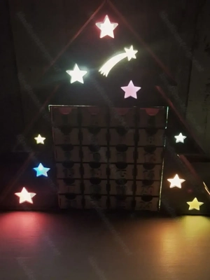 Wunderschöner zeitloser Adventskalender! Gelasert und handbemalt!  Bild 2