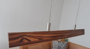 Schöne LED Holzhängelampe, dimmbar  Bild 3