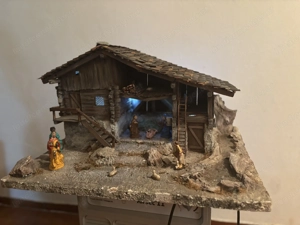 Weihnachtskrippe incl Figuren 40x60 cm 