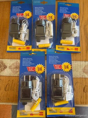 5 x Lumineo Batterieelimimator, ersetzt 2x AA Batterien, ORIGINALVERPACKT