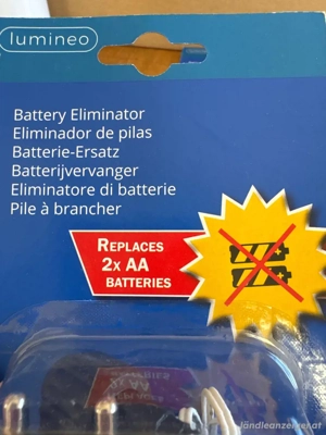 5 x Lumineo Batterieelimimator, ersetzt 2x AA Batterien, ORIGINALVERPACKT Bild 4