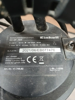 Tauchpumpe, Schmutzwasserpumpe Bild 2