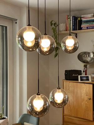 Pendelleuchte LED Rauchglas