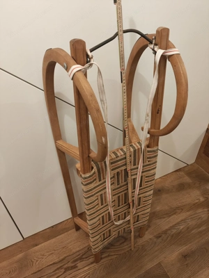 Holzrodel 110 cm Bild 2