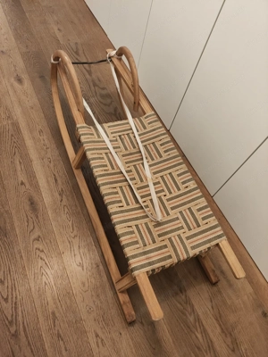 Holzrodel 110 cm Bild 5