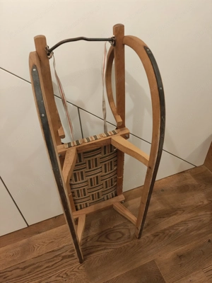 Holzrodel 110 cm Bild 4