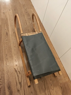 Holzrodel mit Stahlkufen 110 cm Bild 4