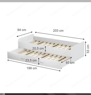 Ausziehbett mit zweiter Matratze Bild 2