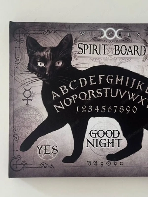 Alchemy Gothic Black Cat Spirit Board Wandbild Bild 2