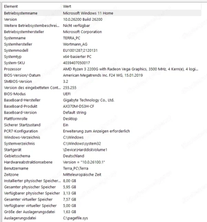 Terra Tower PC Win 11 pro AMD Ryzen 3 120GB SSD + 500GB HDD + 8GB DVD Bild 6